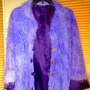 Purple 🟣 Furry Jacket L/XL